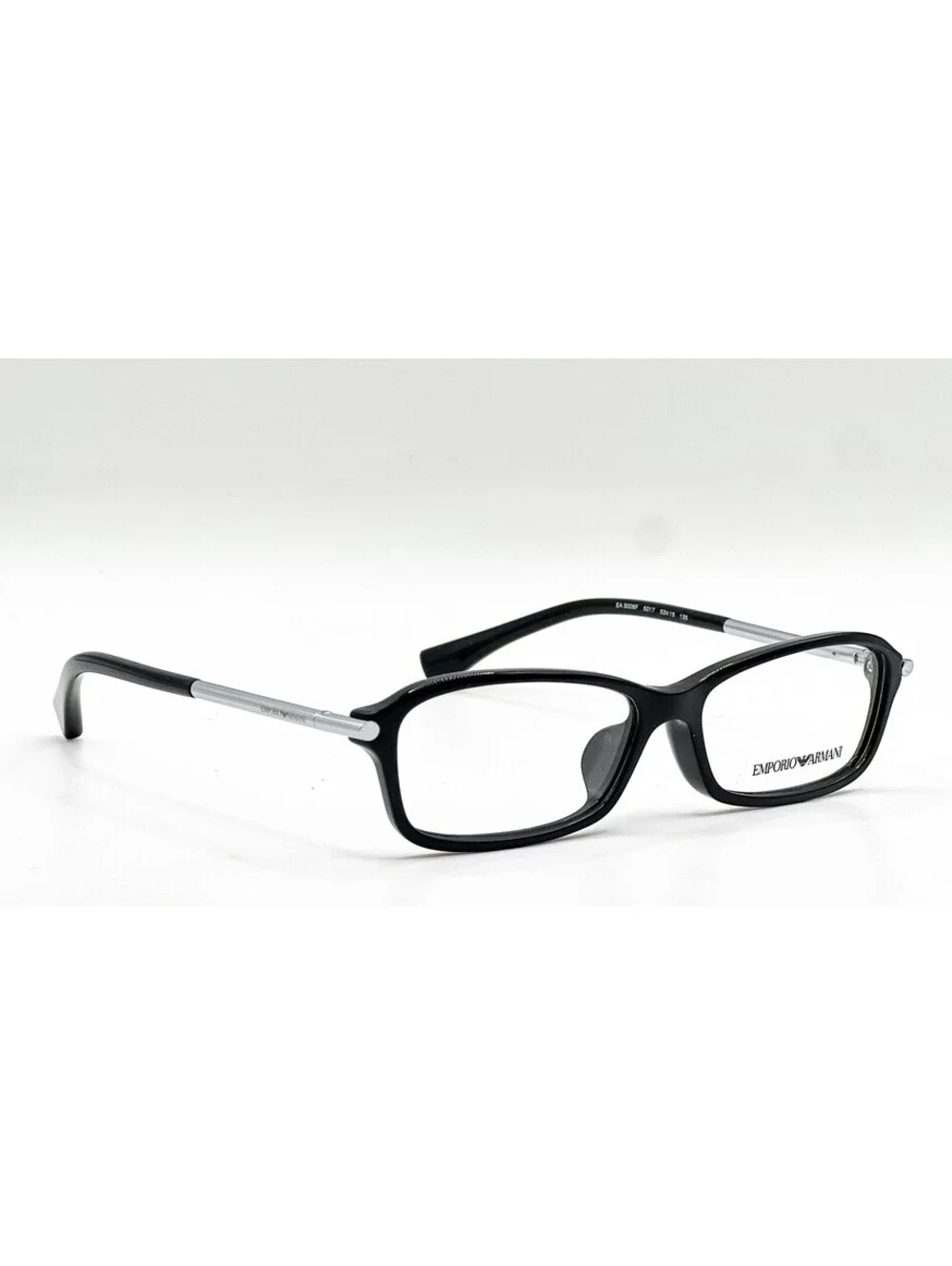 Emporio Armani EA 3006F 5017 Black Rectangle Authentic Eyeglass Frames 53-15-135